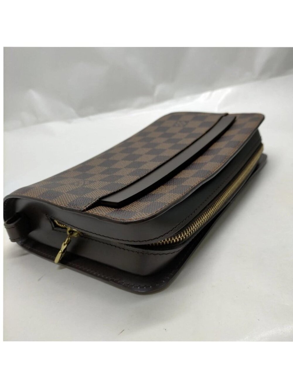 Authentic Louis Vuitton Saint Louis Damier Ebene Wallet Brown LV Zip Organizer - Picture 6 of 16